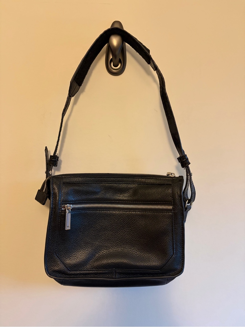 Black Leather Purse by Zenith